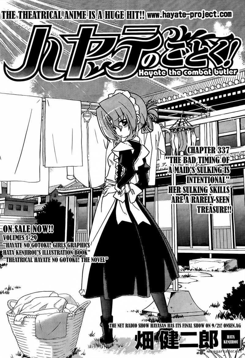 Hayate The Combat Butler Chapter 337 Page 2