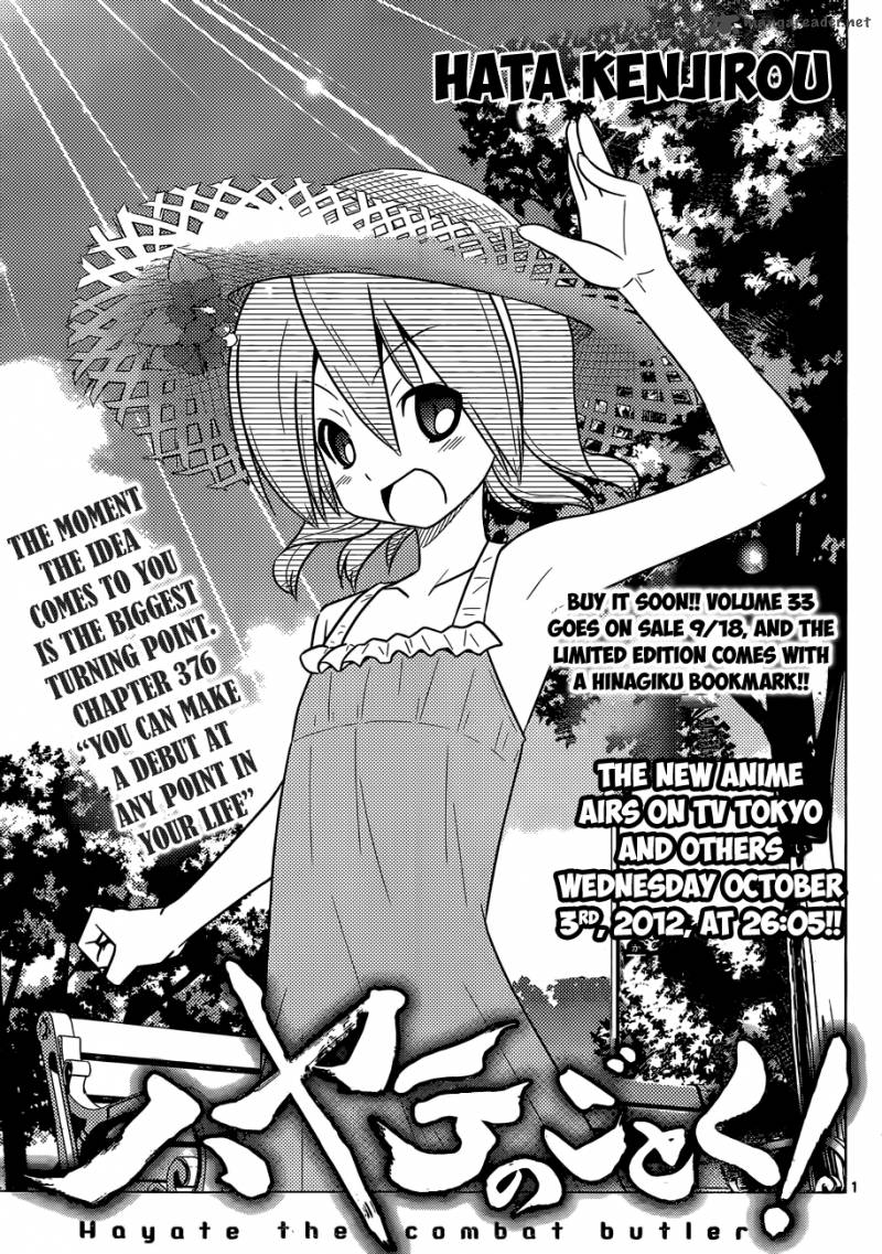 Hayate The Combat Butler Chapter 376 Page 2