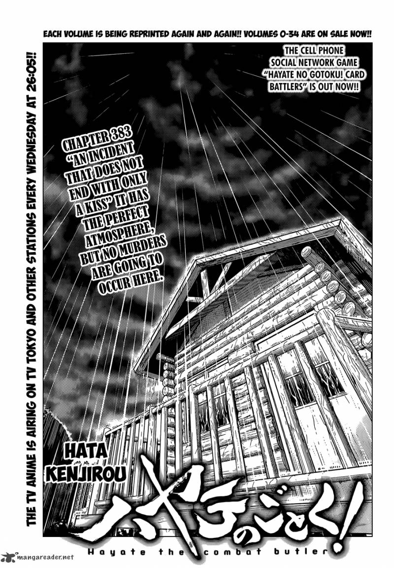 Hayate The Combat Butler Chapter 383 Page 2