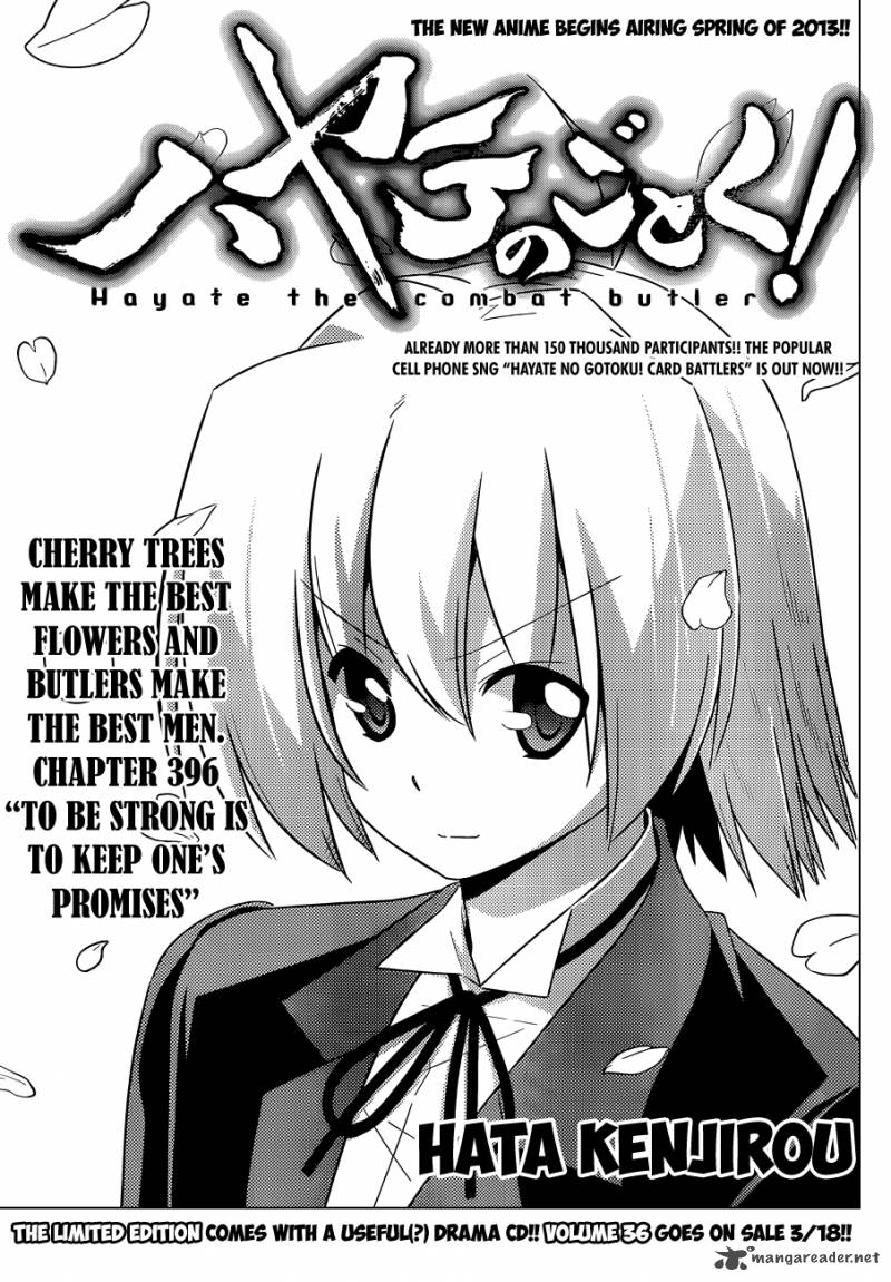 Hayate The Combat Butler Chapter 396 Page 2