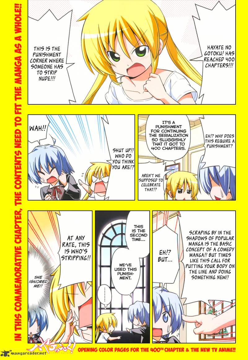 Hayate The Combat Butler Chapter 400 Page 3