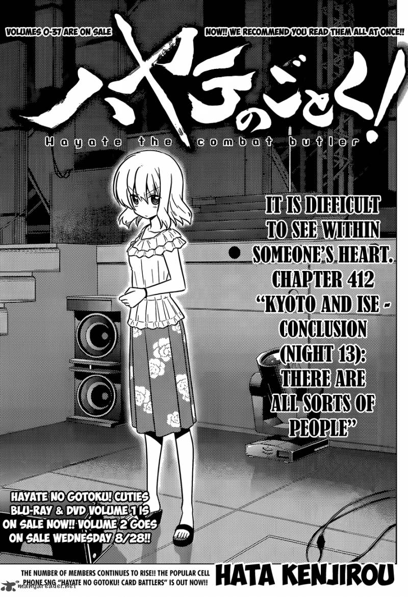 Hayate The Combat Butler Chapter 412 Page 2