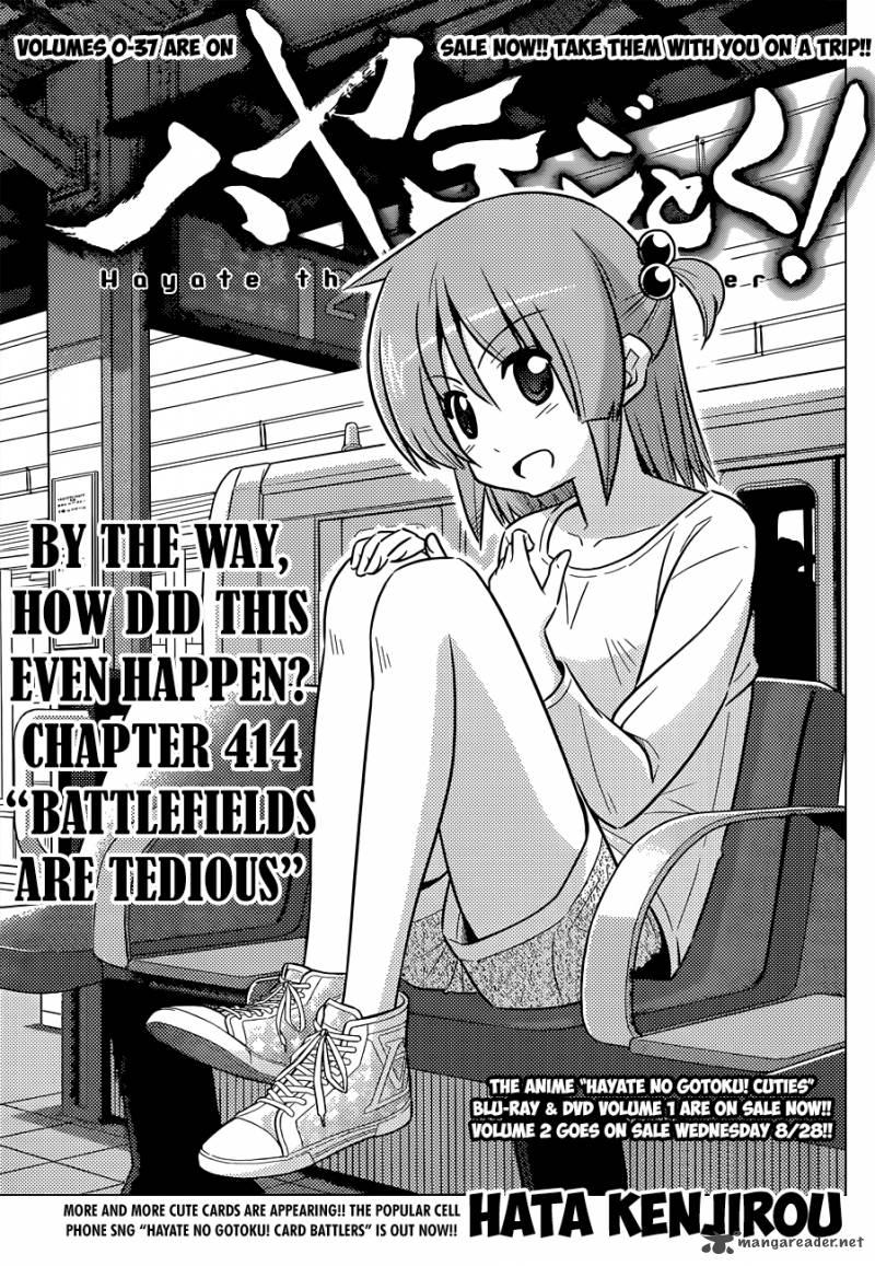 Hayate The Combat Butler Chapter 414 Page 2