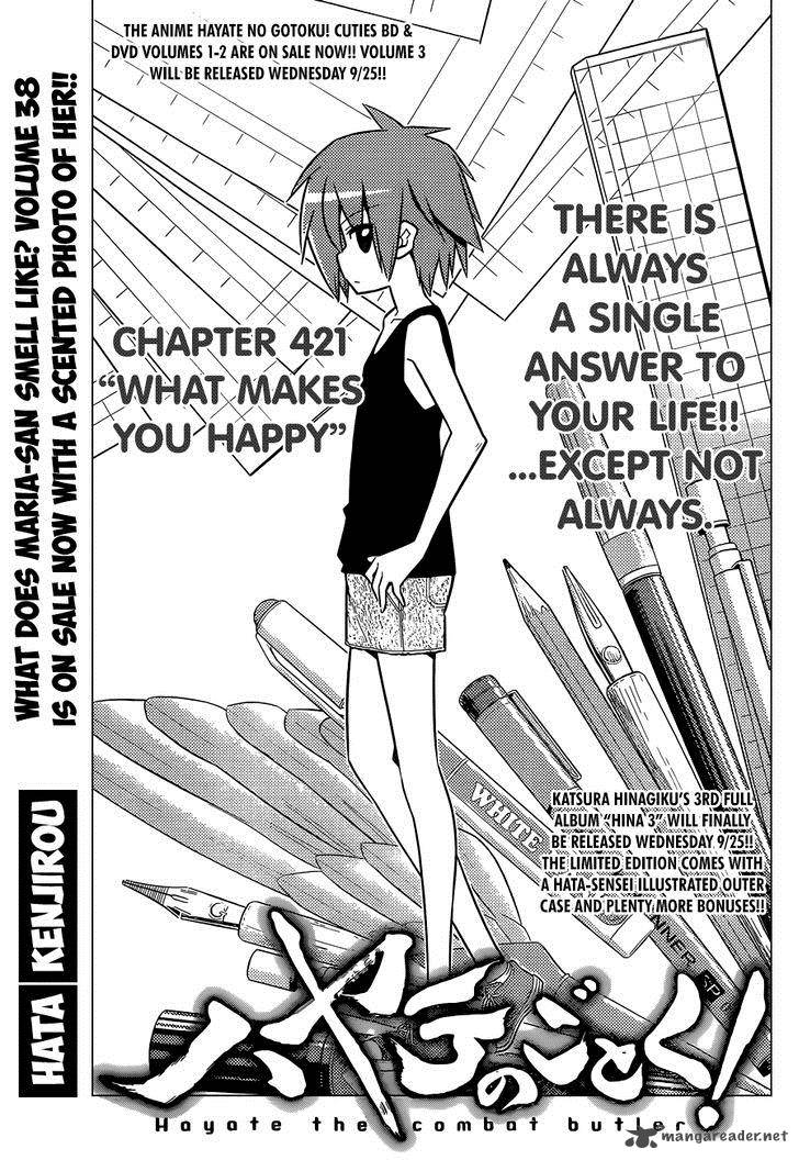 Hayate The Combat Butler Chapter 421 Page 2