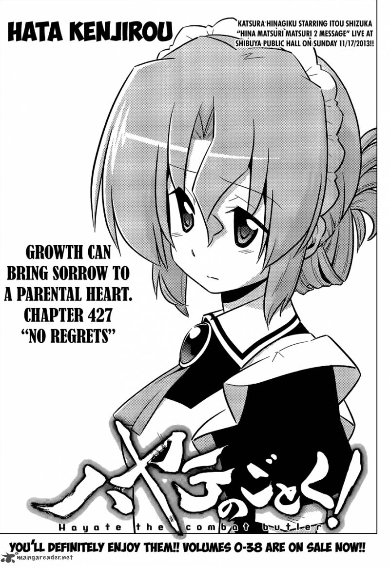 Hayate The Combat Butler Chapter 427 Page 2