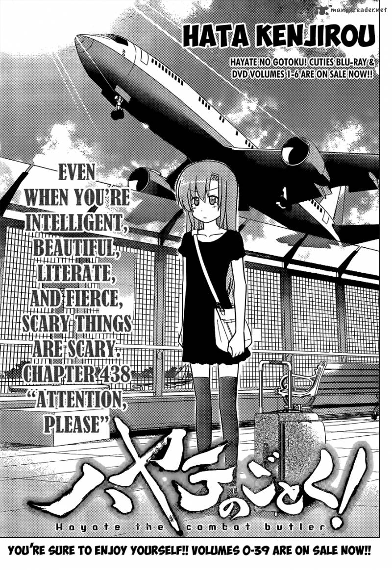 Hayate The Combat Butler Chapter 438 Page 2