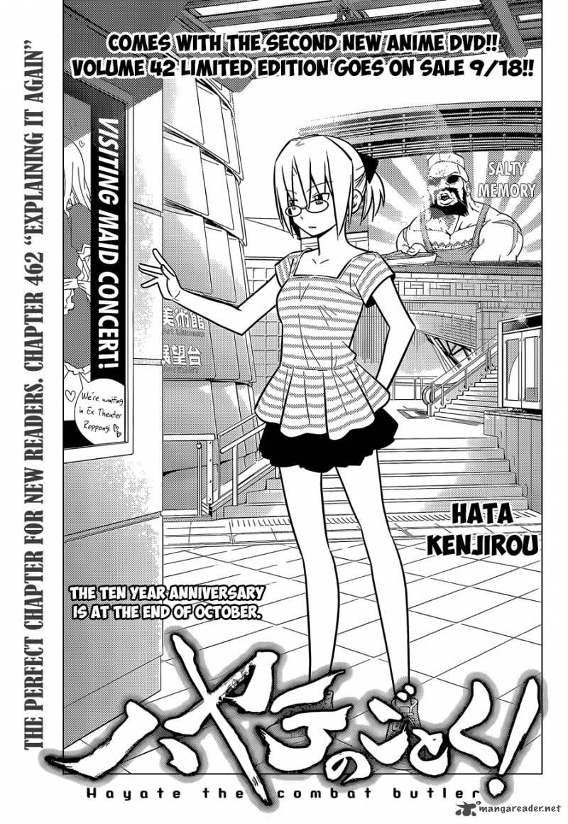 Hayate The Combat Butler Chapter 462 Page 2