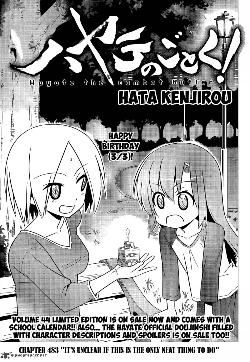 Hayate The Combat Butler Chapter 483 Page 2