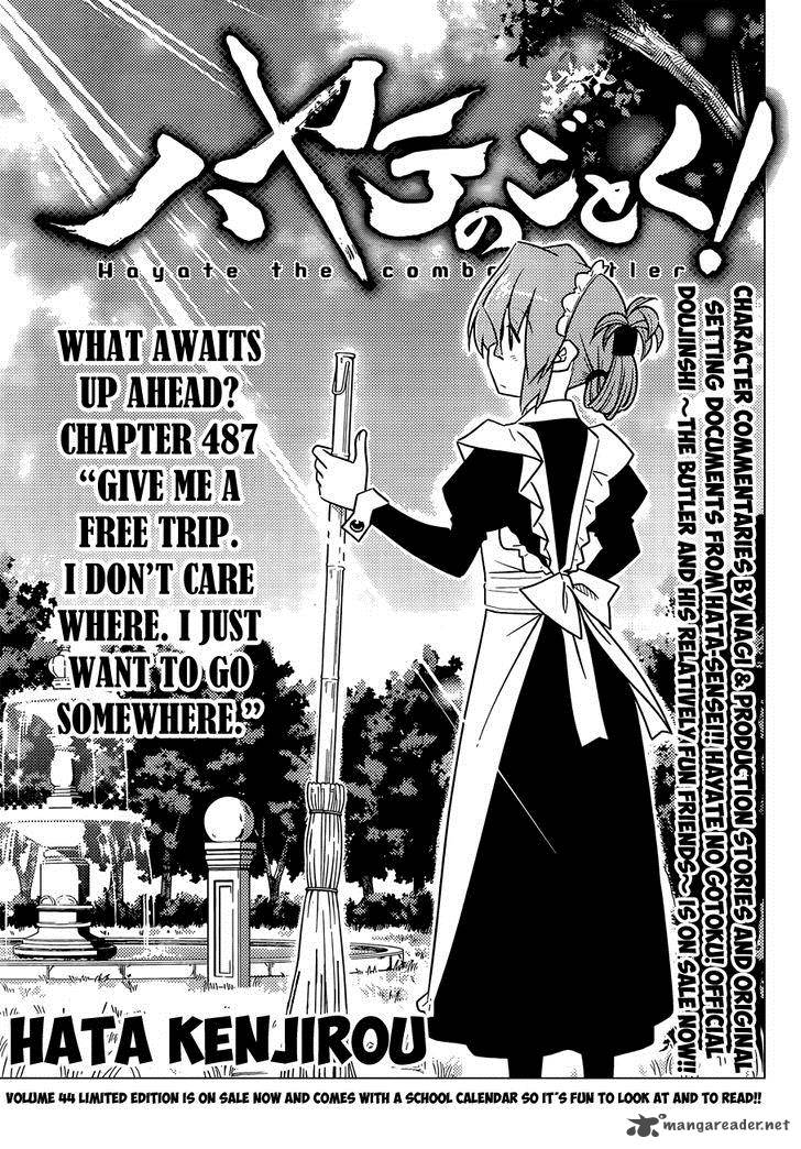 Hayate The Combat Butler Chapter 487 Page 2