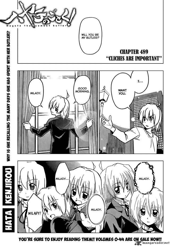Hayate The Combat Butler Chapter 489 Page 3