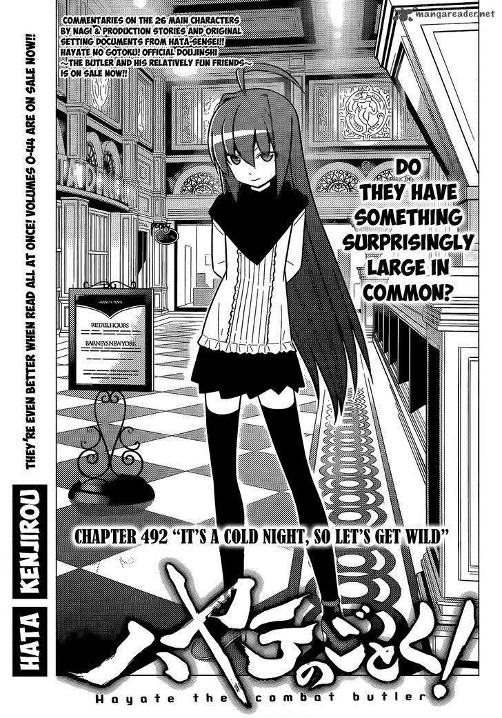 Hayate The Combat Butler Chapter 492 Page 2