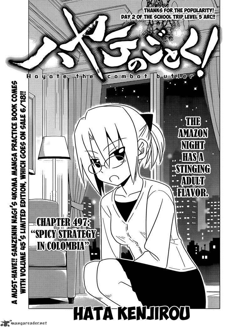 Hayate The Combat Butler Chapter 497 Page 2