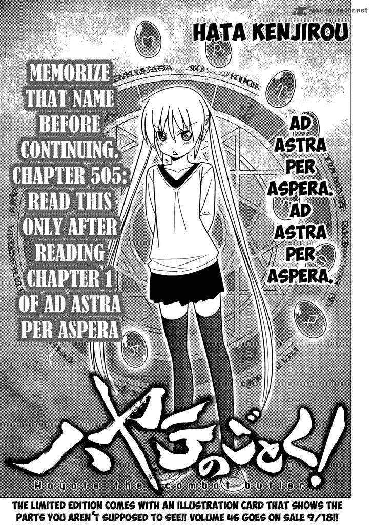 Hayate The Combat Butler Chapter 505 Page 2