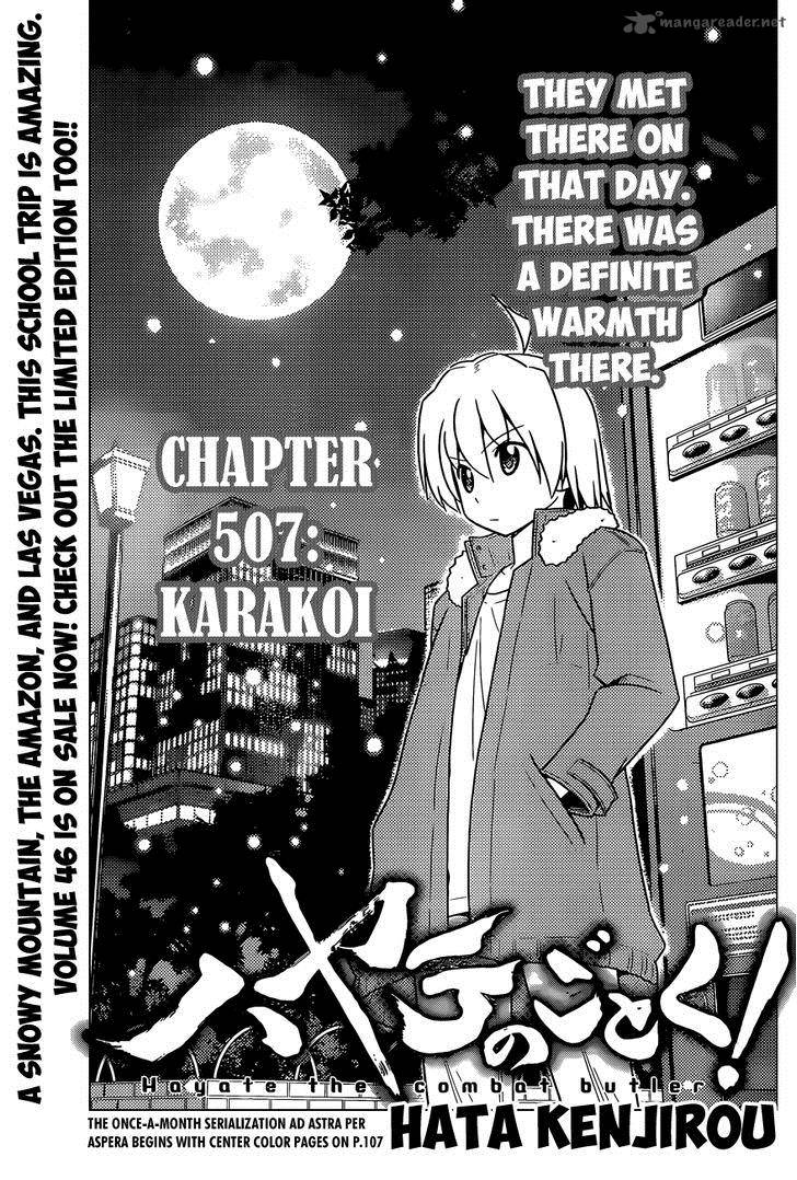 Hayate The Combat Butler Chapter 507 Page 2