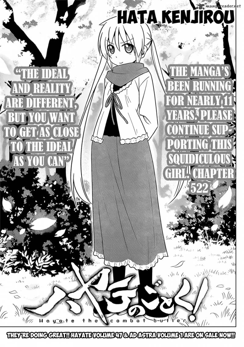 Hayate The Combat Butler Chapter 522 Page 1