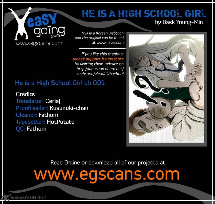 He Is A High School Girl Chapter 1 Page 1
