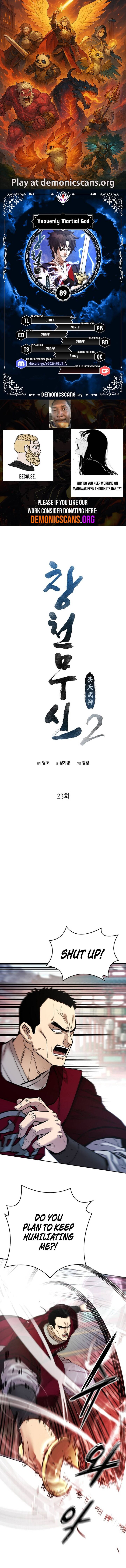 Heavenly Martial God Chapter 89 Page 1