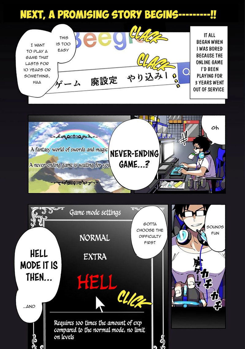 Hell Mode Yarikomi Suki No Gamer Wa Hai Settei No Isekai De Musou Suru Chapter 1 Page 1