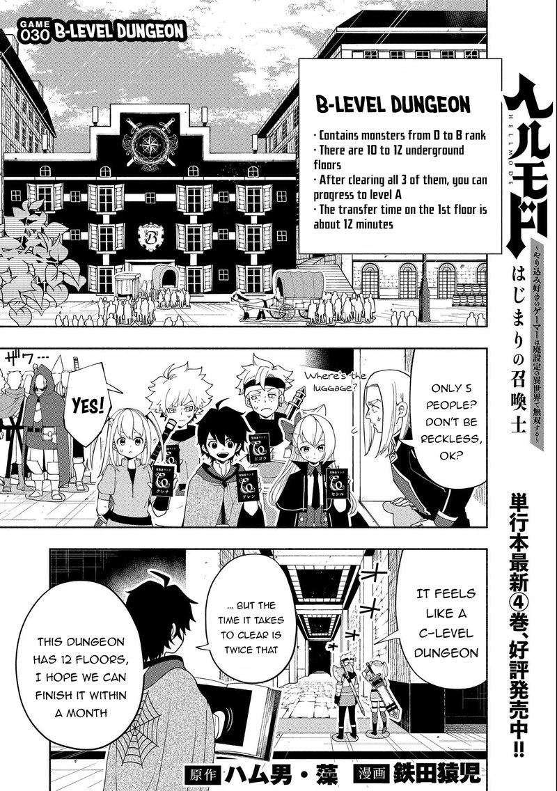 Hell Mode Yarikomi Suki No Gamer Wa Hai Settei No Isekai De Musou Suru Chapter 30 Page 1