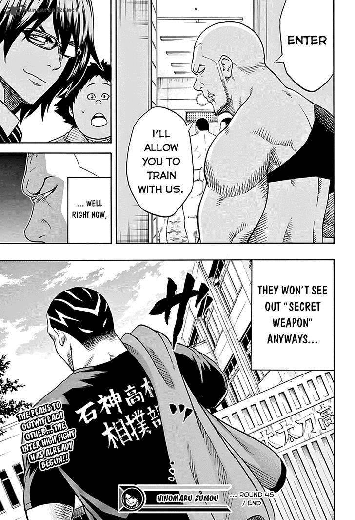 Hinomaru Zumou Chapter 45 Page 19