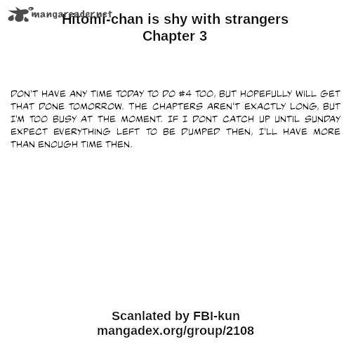 Hitomi Chan Is Shy With Strangers Chapter 3 Page 19
