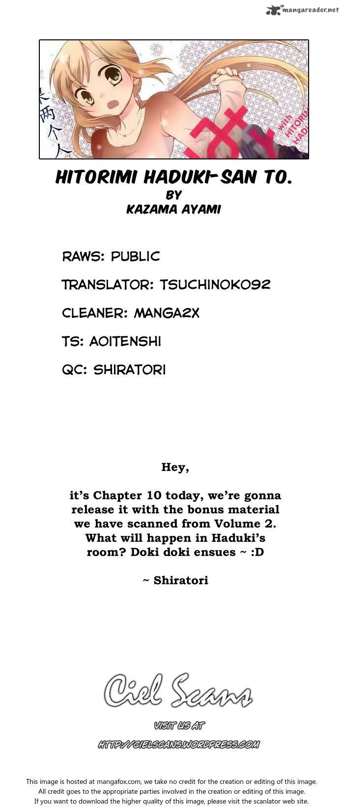 Hitorimi Haduki San To Chapter 10 Page 1