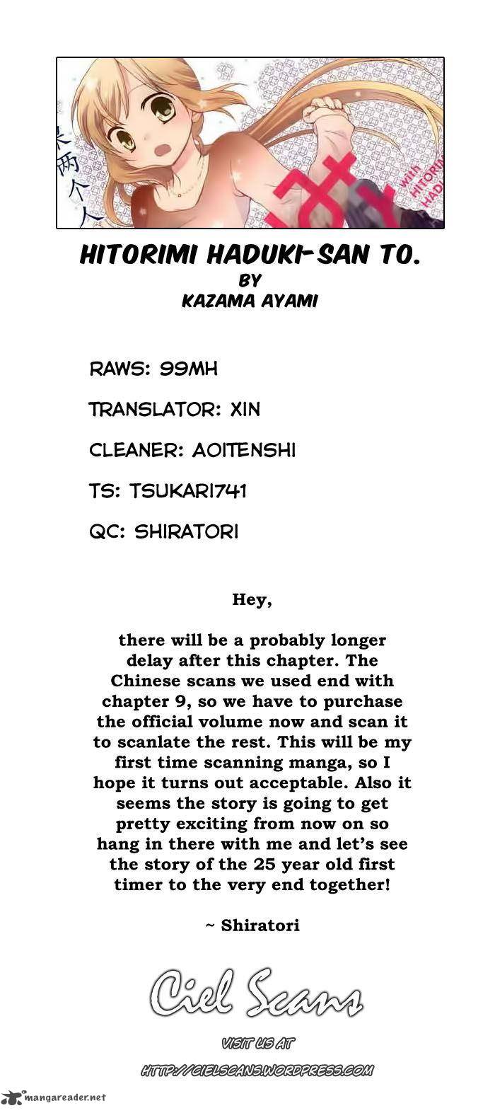 Hitorimi Haduki San To Chapter 9 Page 1
