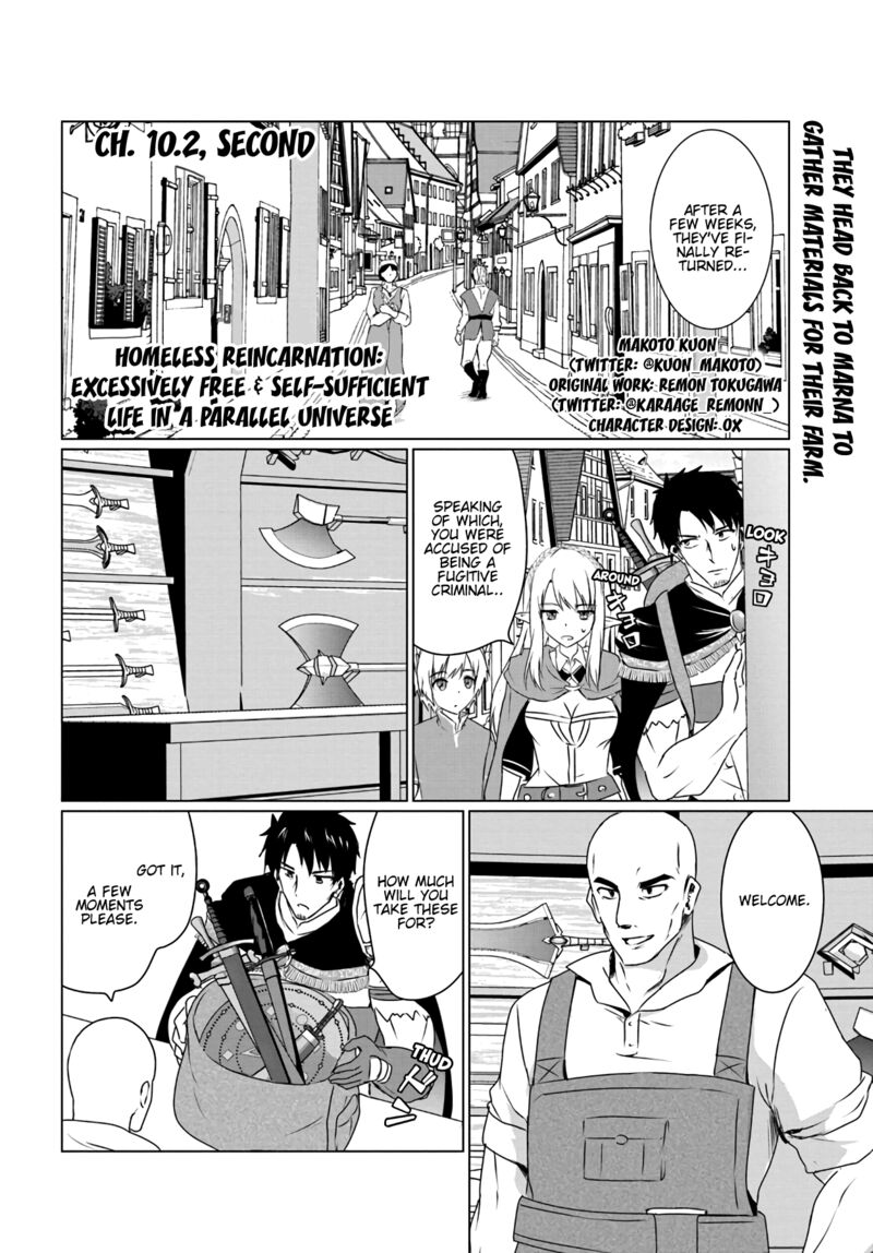 Homeless Tensei Isekai De Jiyuu Sugiru Majutsu Jisoku Seikatsu Chapter 10b Page 1