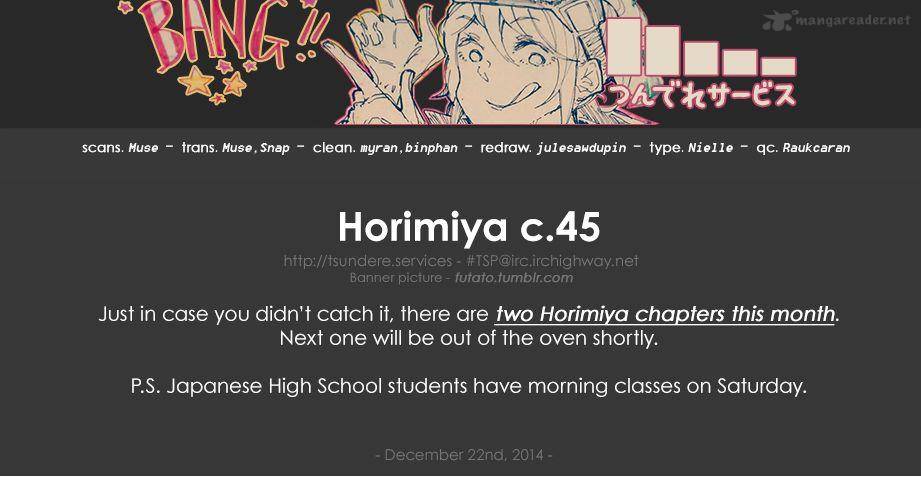 Horimiya Chapter 45 Page 13