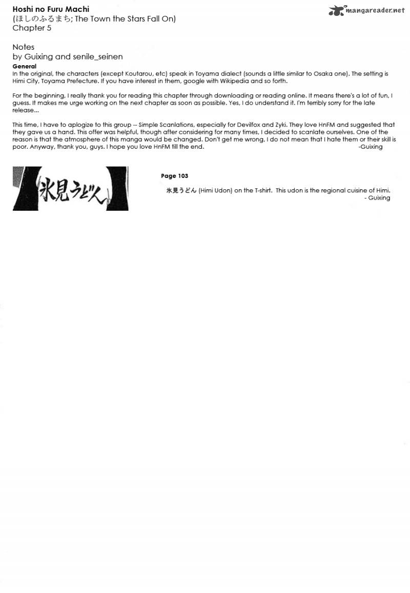 Hoshi No Furu Machi Chapter 5 Page 22