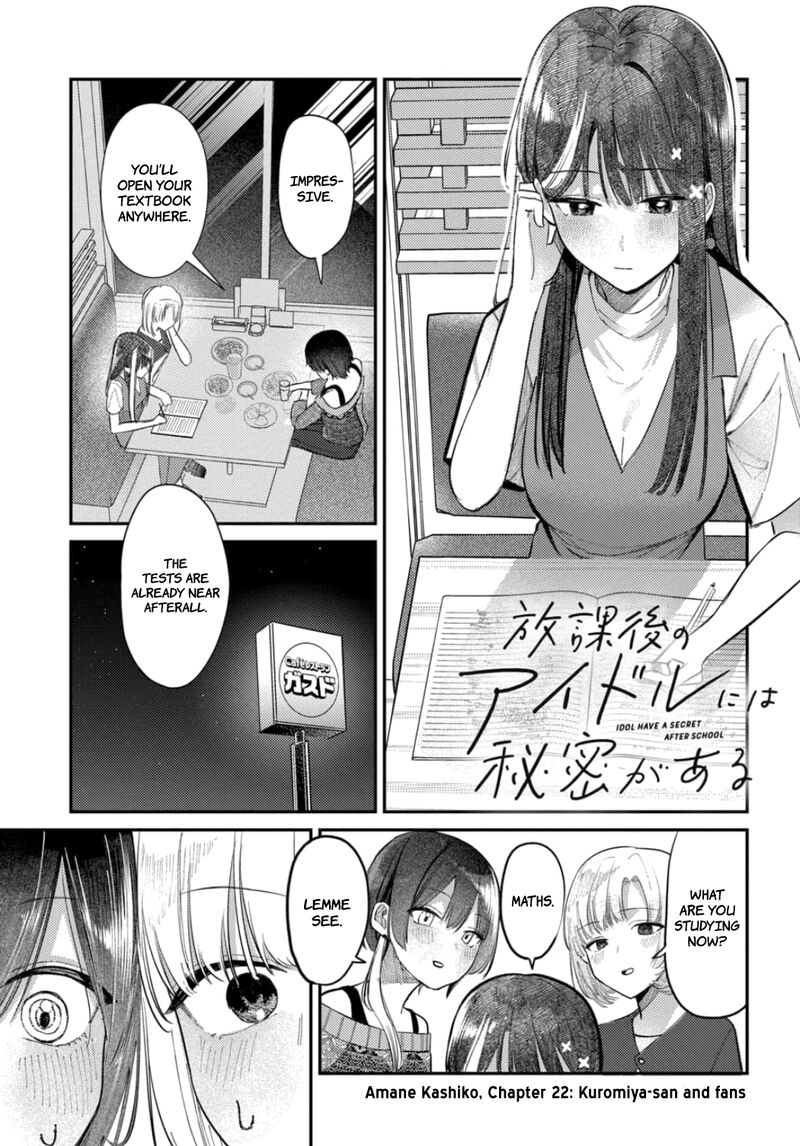 Houkago No Idol Ni Wa Himitsu Ga Aru Chapter 22 Page 1