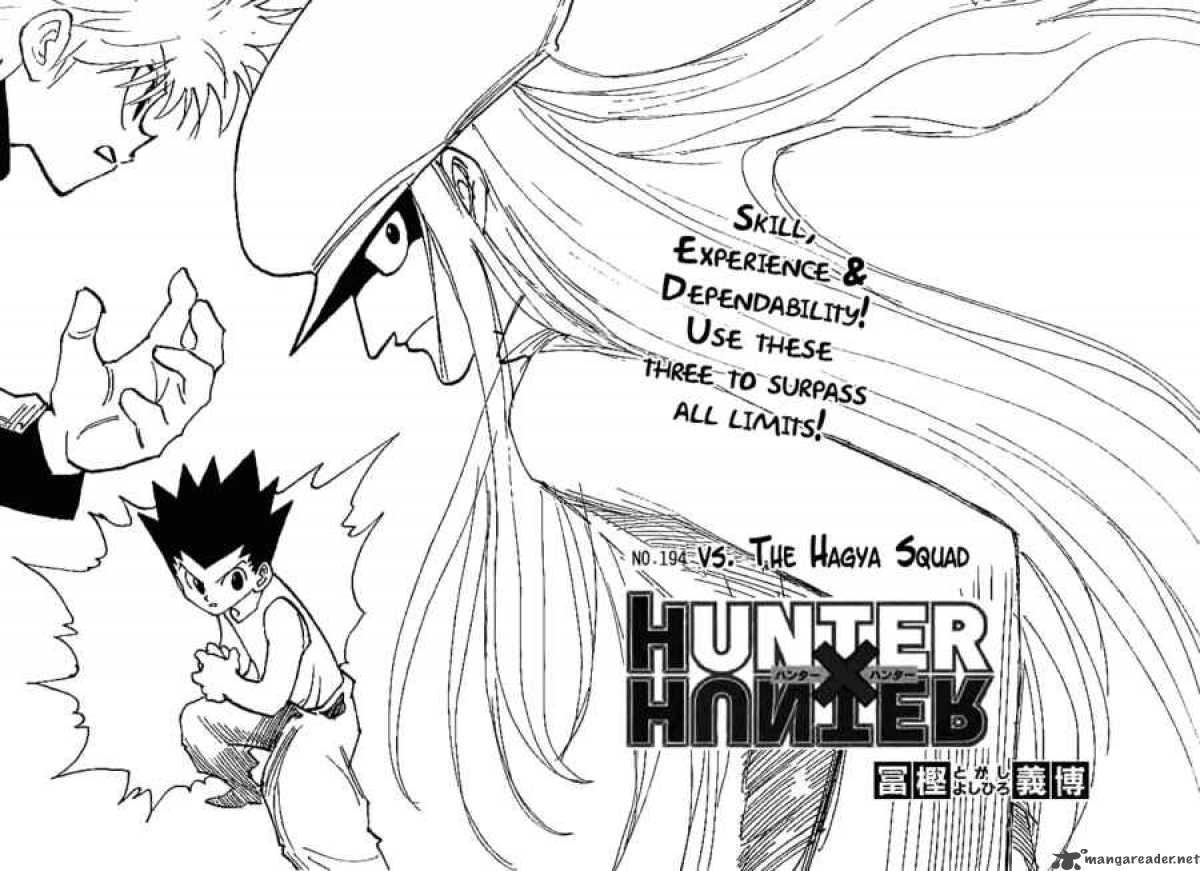 Hunter X Hunter Chapter 194 Page 2