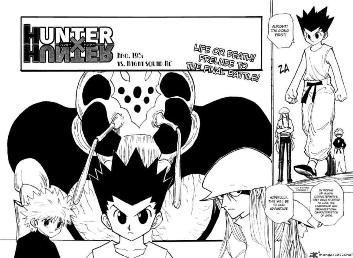 Hunter X Hunter Chapter 195 Page 2