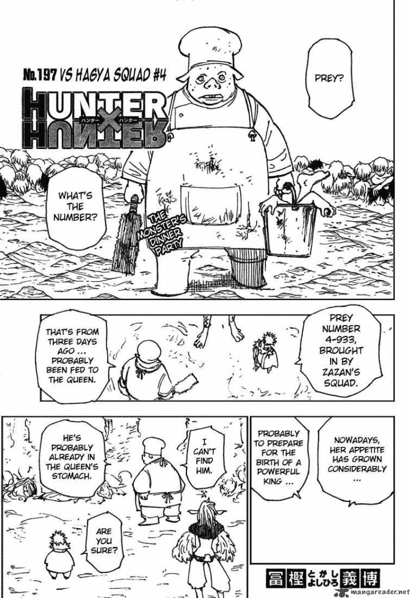 Hunter X Hunter Chapter 197 Page 1