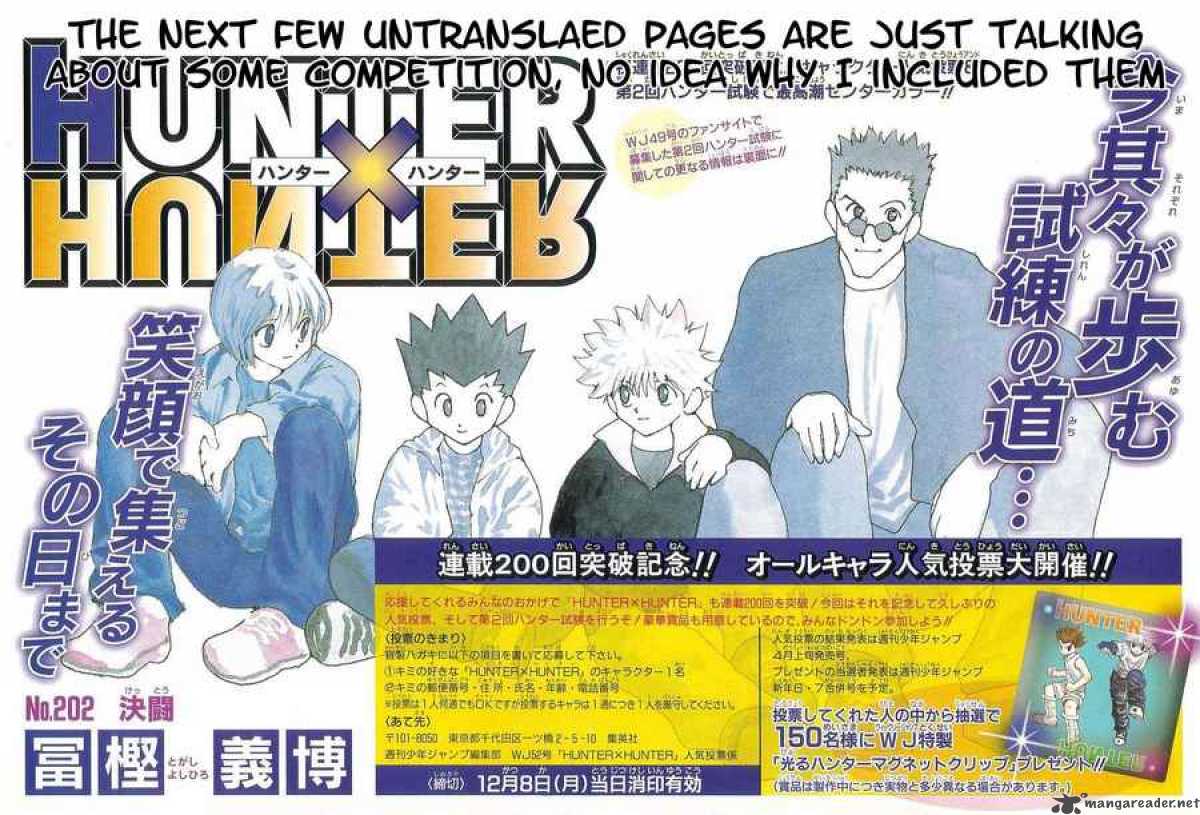 Hunter X Hunter Chapter 202 Page 2