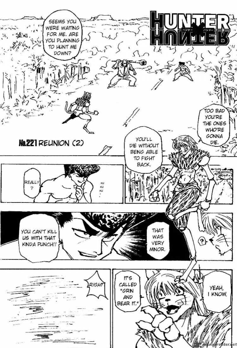 Hunter X Hunter Chapter 221 Page 1