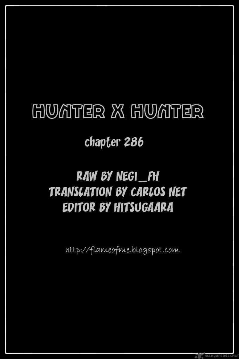 Hunter X Hunter Chapter 286 Page 20