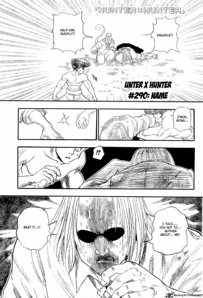 Hunter X Hunter Chapter 290 Page 1