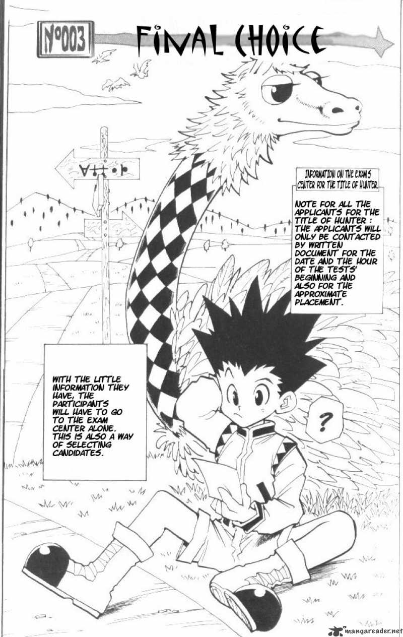 Hunter X Hunter Chapter 3 Page 2