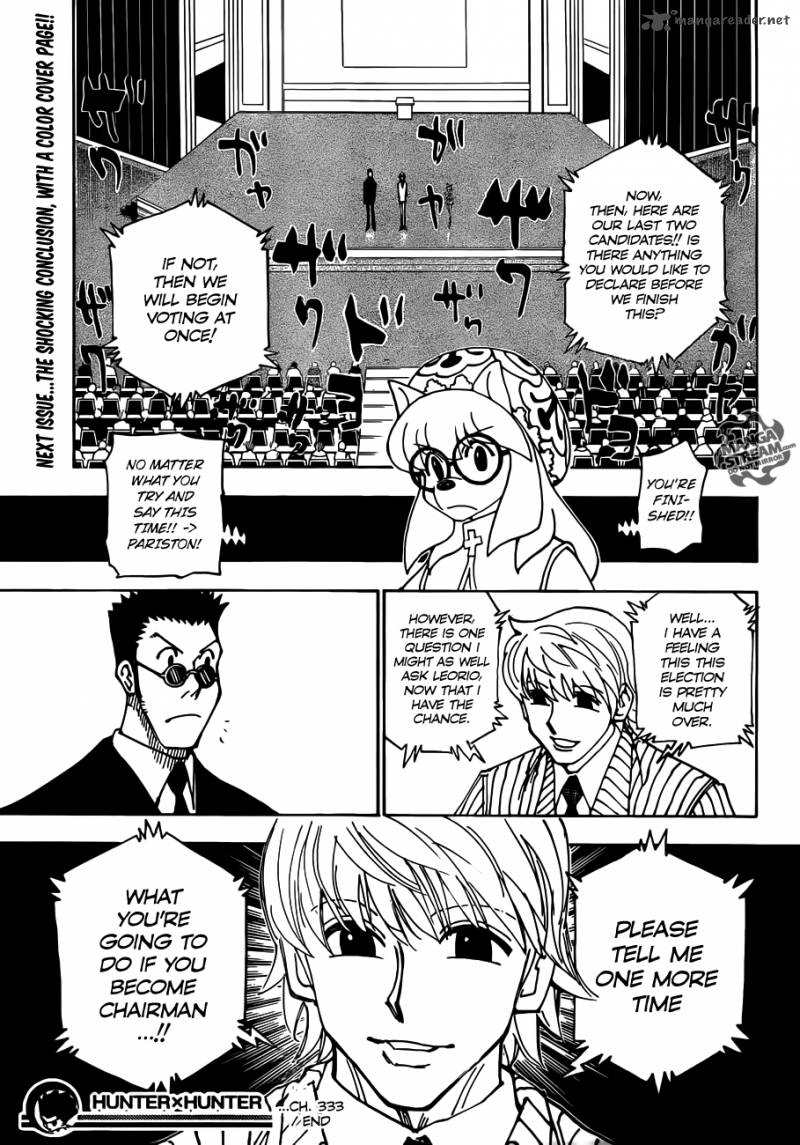 Hunter X Hunter Chapter 333 Page 18