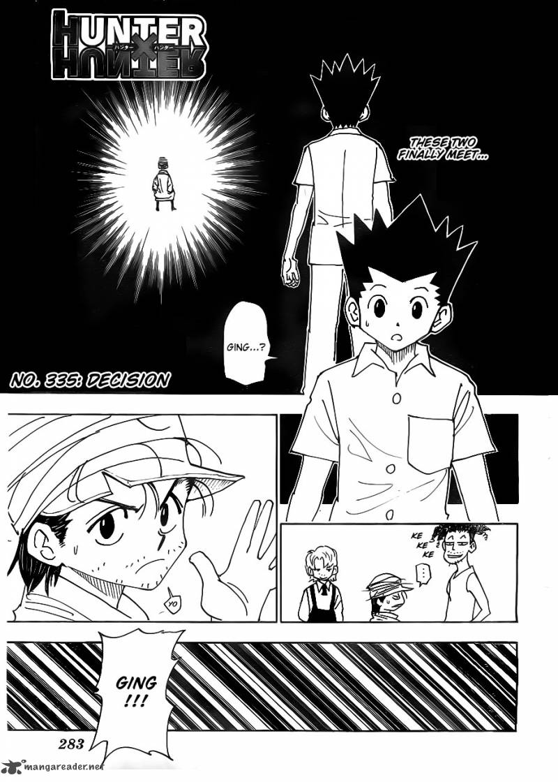 Hunter X Hunter Chapter 335 Page 1