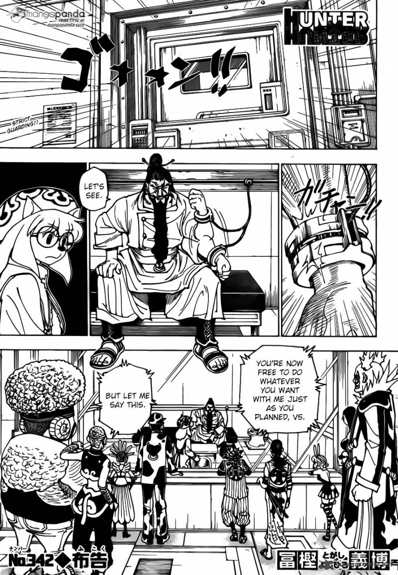 Hunter X Hunter Chapter 342 Page 1