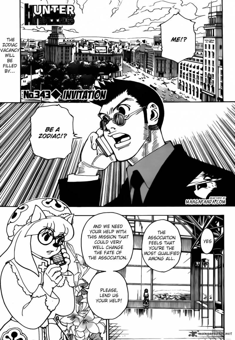 Hunter X Hunter Chapter 343 Page 1