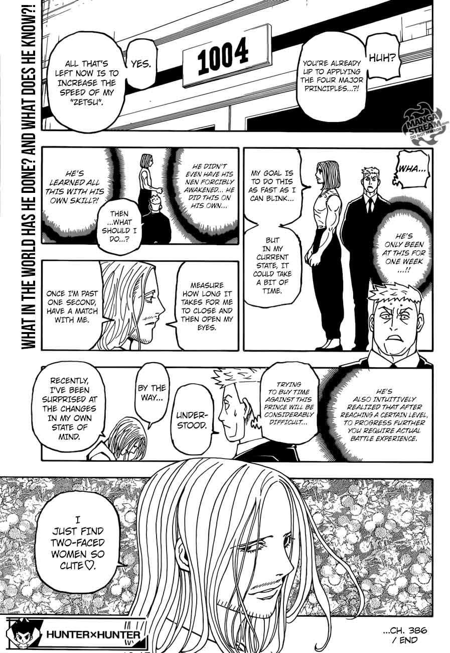 Hunter X Hunter Chapter 386 Page 19