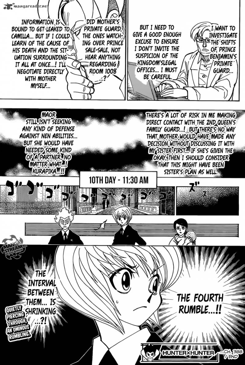 Hunter X Hunter Chapter 388 Page 19