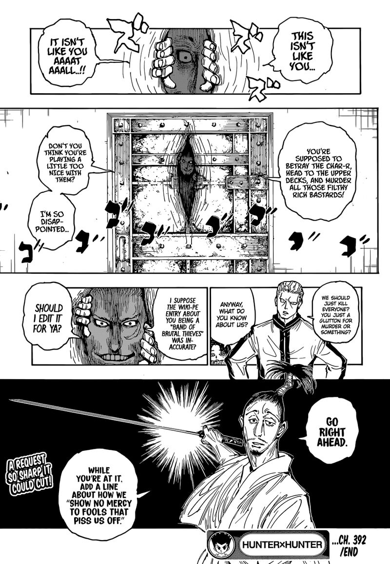 Hunter X Hunter Chapter 392 Page 19