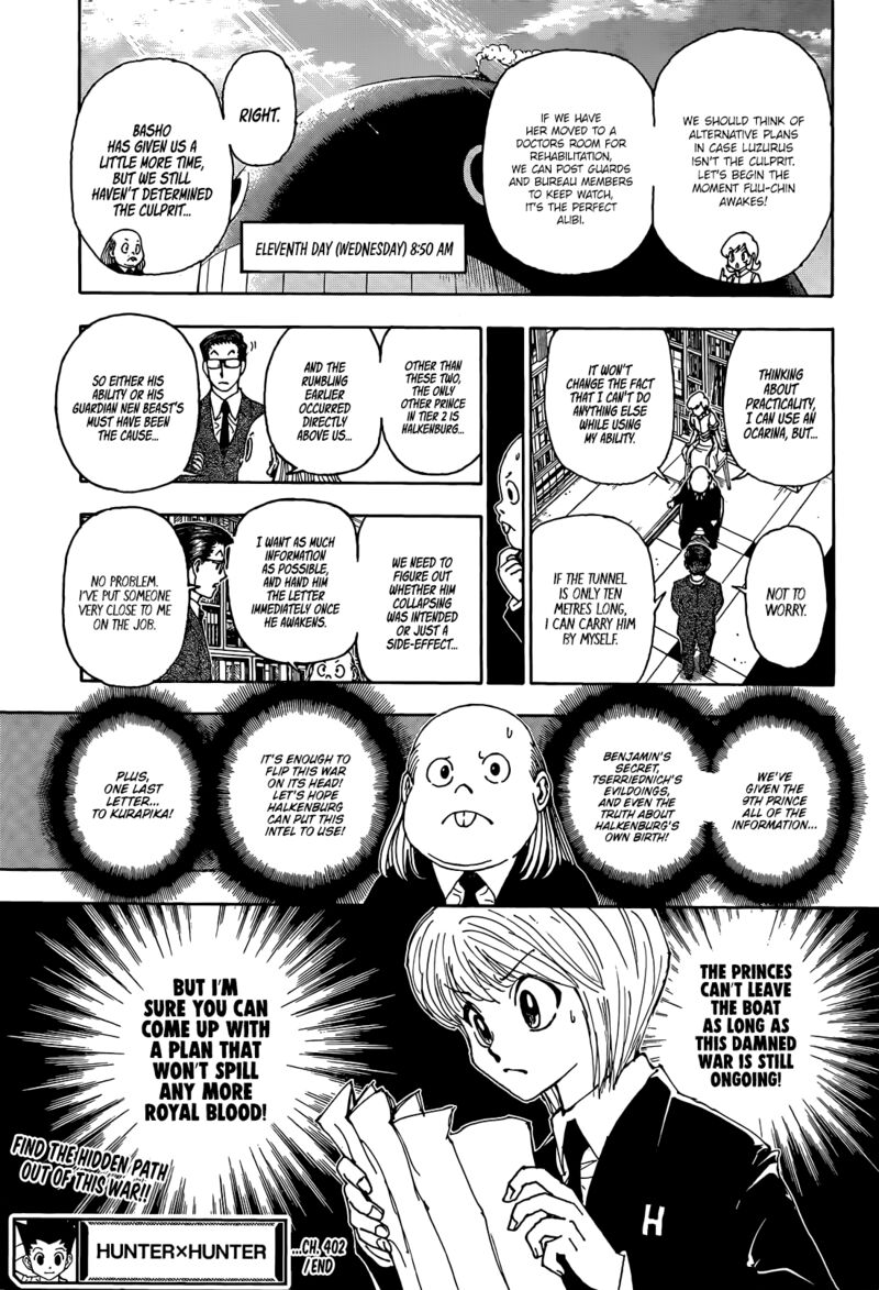 Hunter X Hunter Chapter 402 Page 20