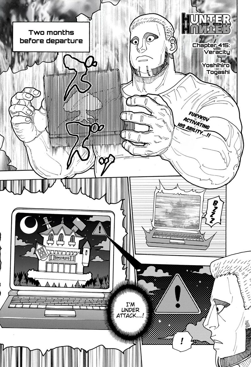 Hunter X Hunter Chapter 415 Page 1