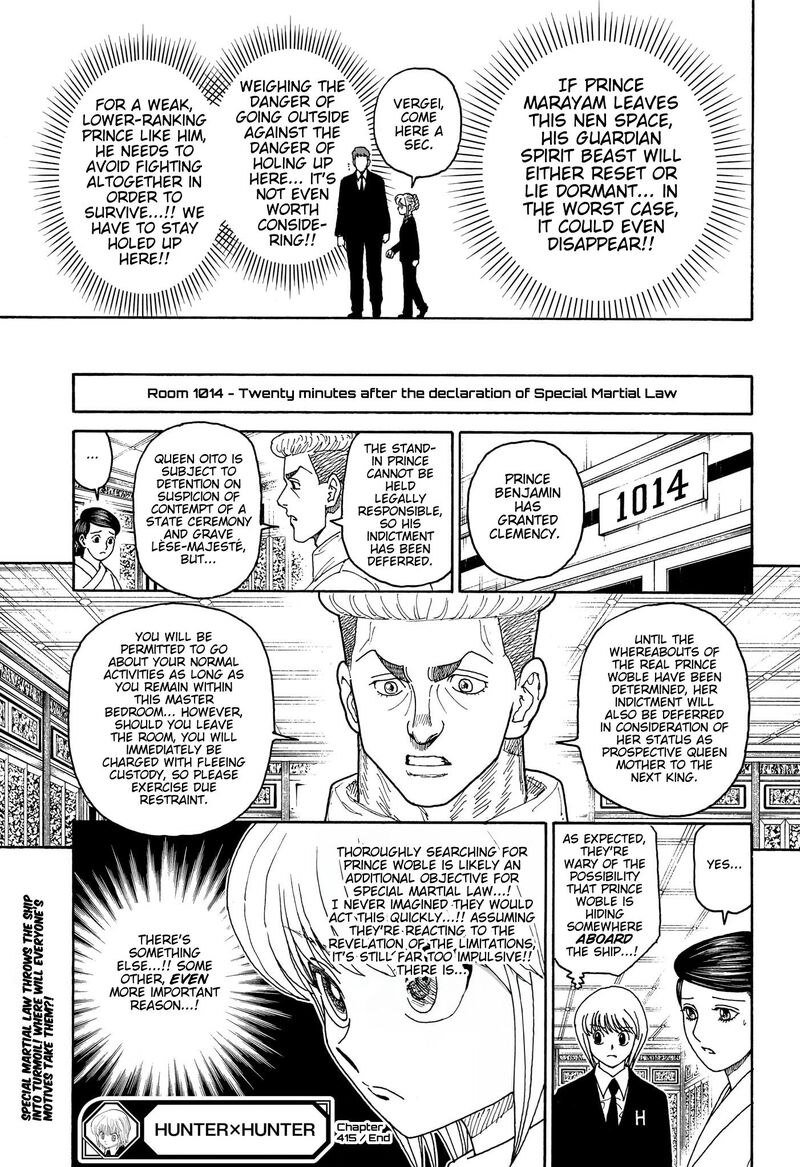 Hunter X Hunter Chapter 415 Page 18