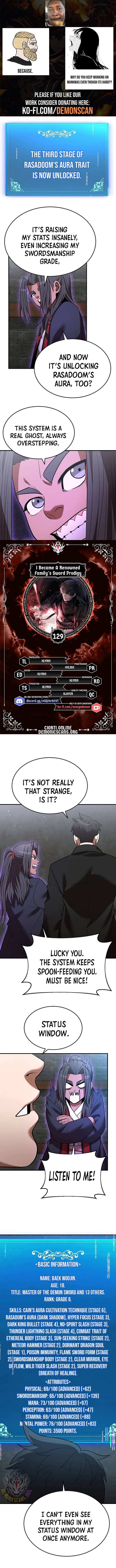 I Became A Renowned Familys Sword Prodigy Chapter 129 Page 1